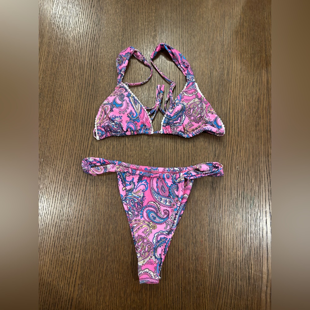 Pink Paisley Bikini Set - BRAND NEW, NEVER WORN